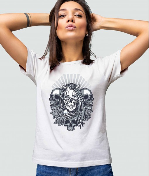 Дамска тениска с щампа Готика LA Bandida - TShirtArtShop.com
